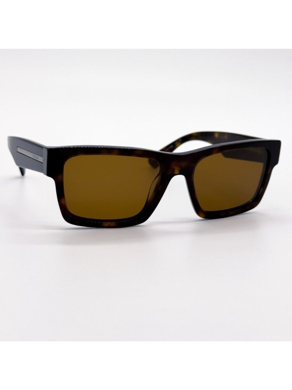 NEW PRADA SUNGLASSES PR25ZS 2AU0B0 SQUARE HAVANA MEN EYEWEAR PR 25ZS, SPR 25Z